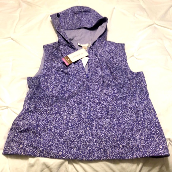 Christopher & Banks Reversible Hooded Vest - Picture 1 of 5